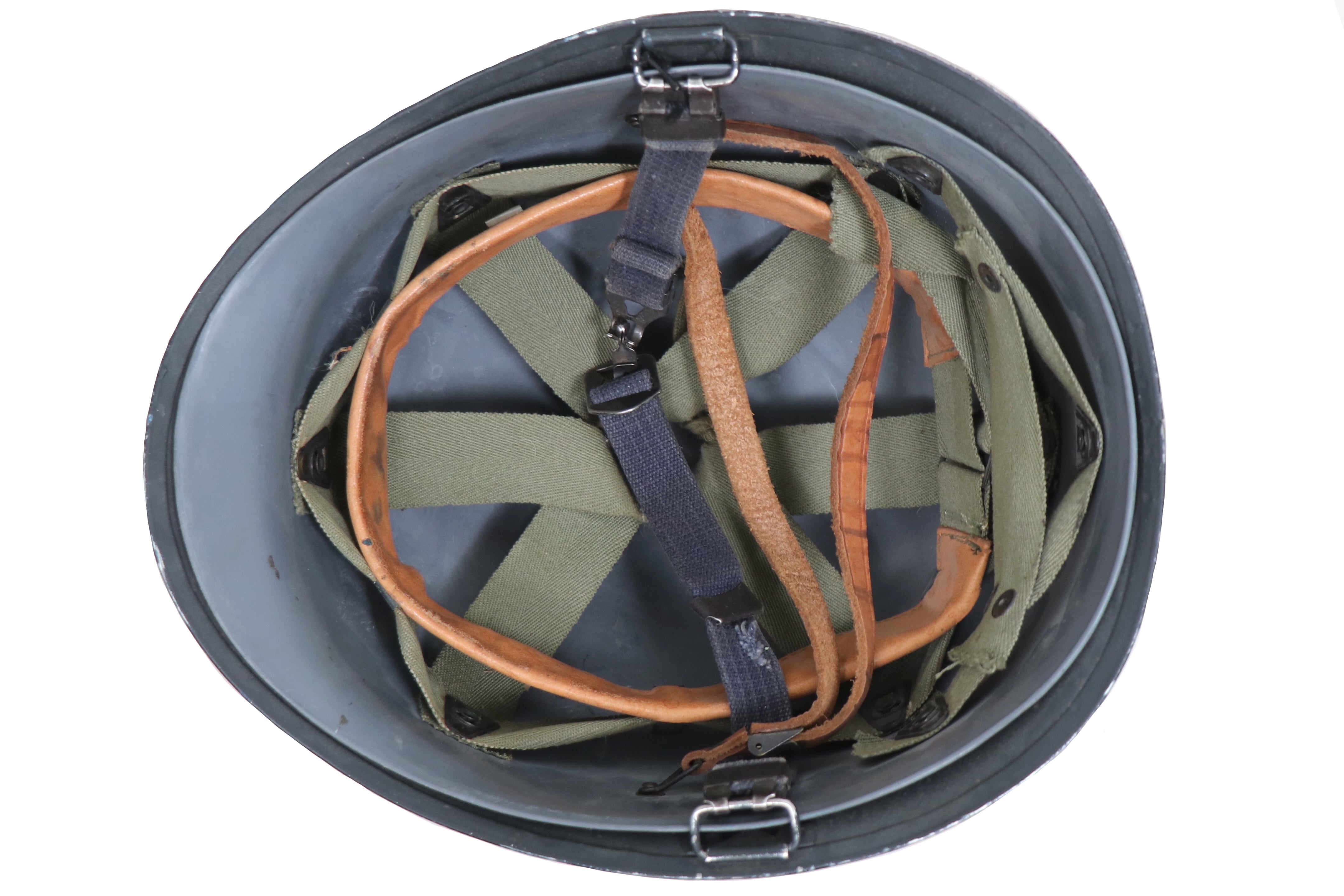 Belgian Dark Blue M1 Helmet with Liner