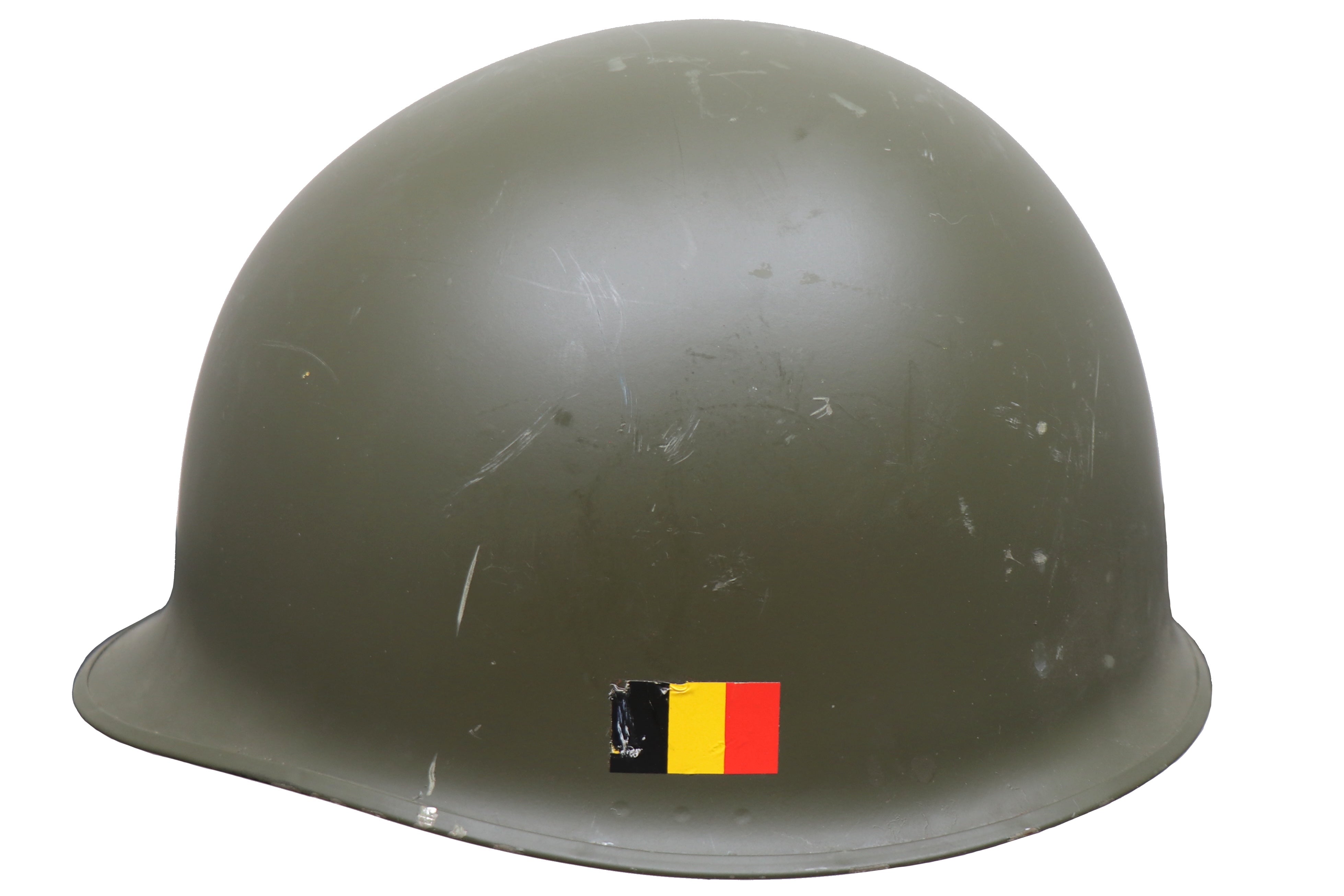 Belgian Green M1 Helmet with Liner