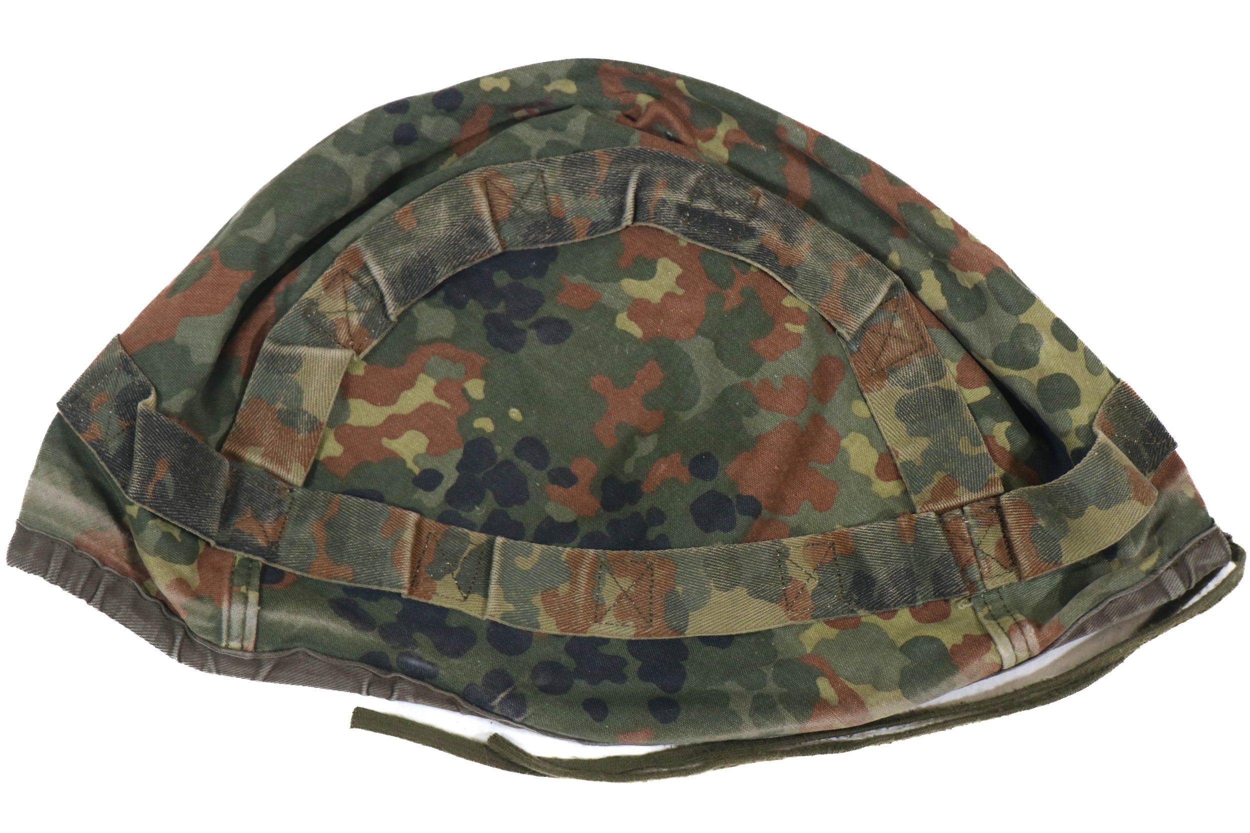 German Bundeswehr Flecktarn Helmet Cover Snow Reversible