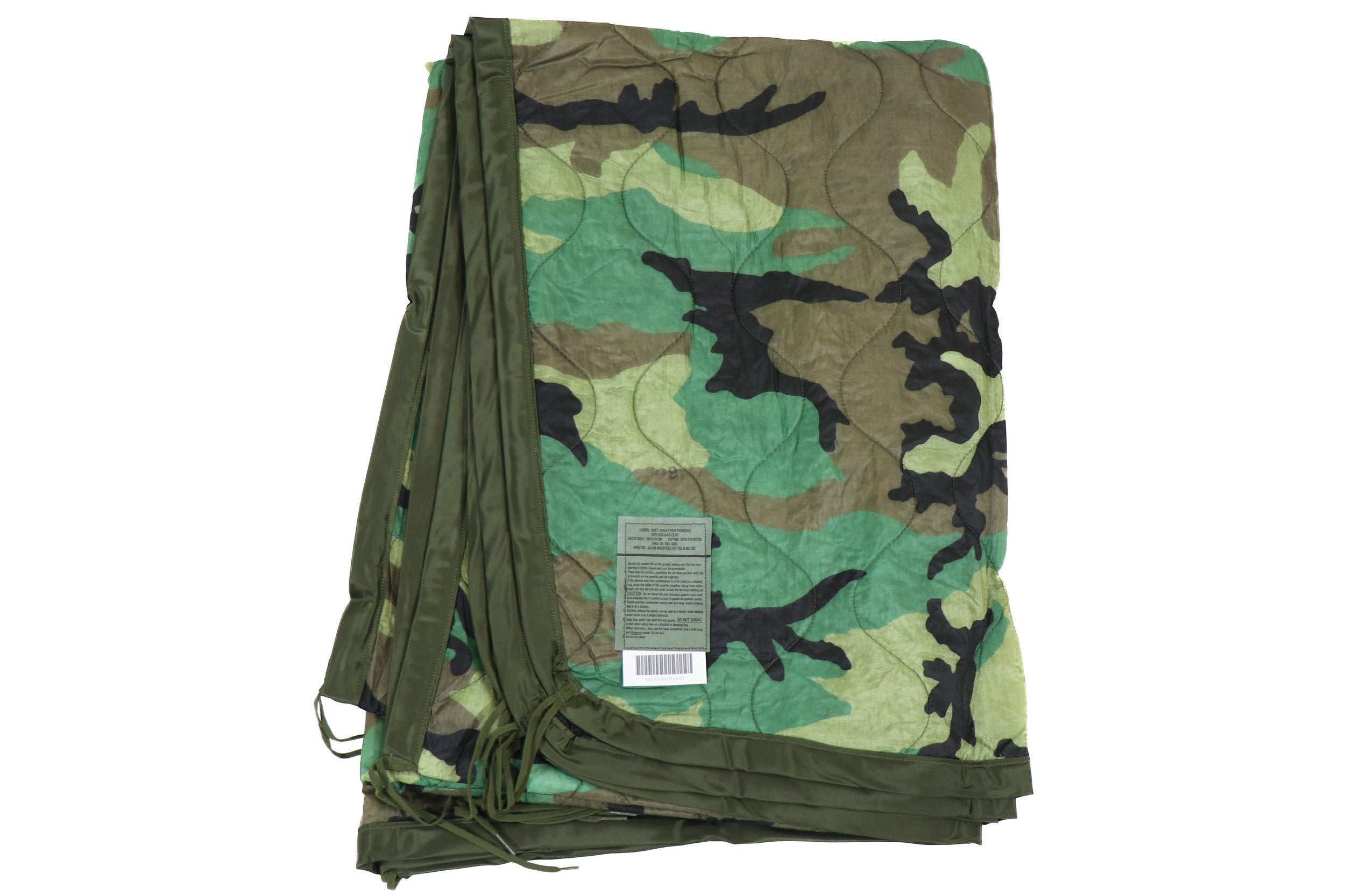 US Military Woodland M81 Woobie Poncho Liner